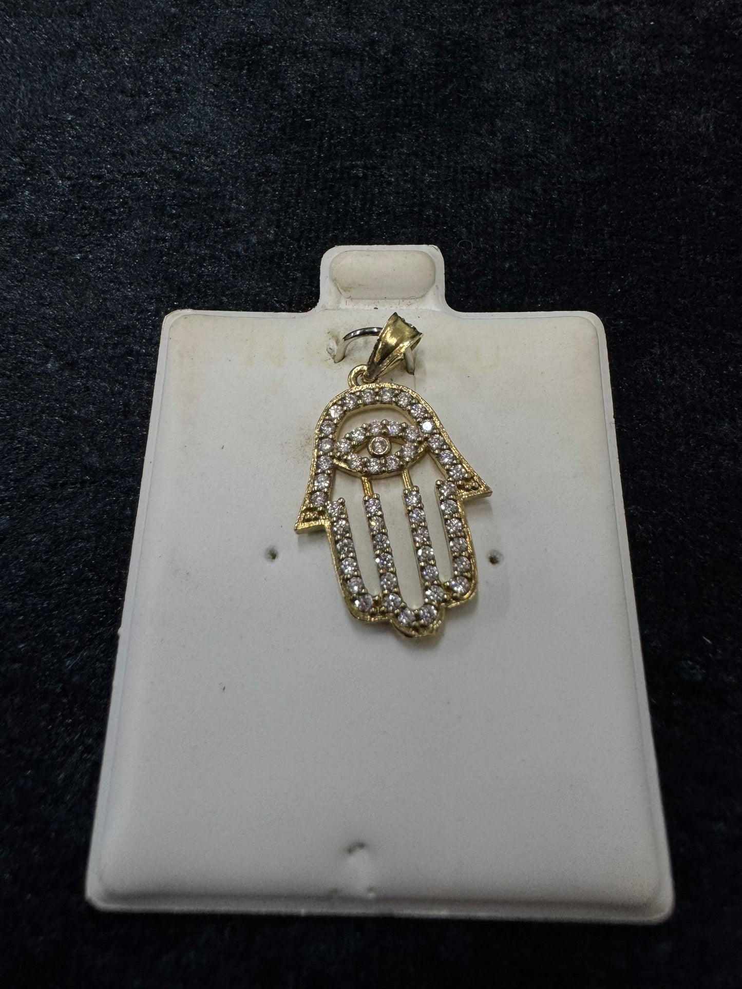 Charm Mano Fatima/Ojo Zirc 10k