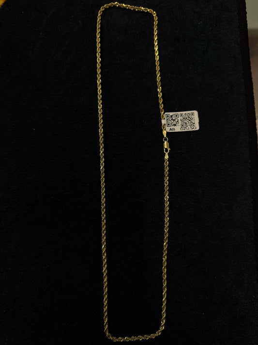 Cadena Soga 3mm 10k 22" HOLL