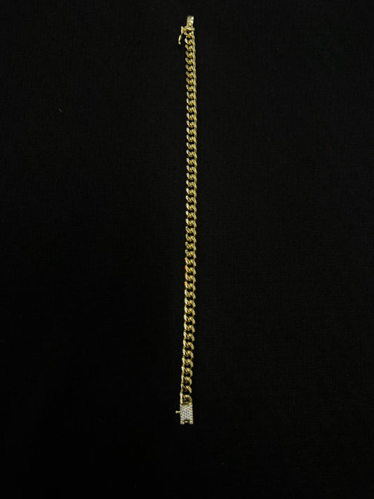 Pulsera Cubana Brass