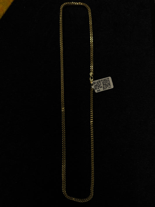 Cadena Franco HOLL 4mm 10k 22"